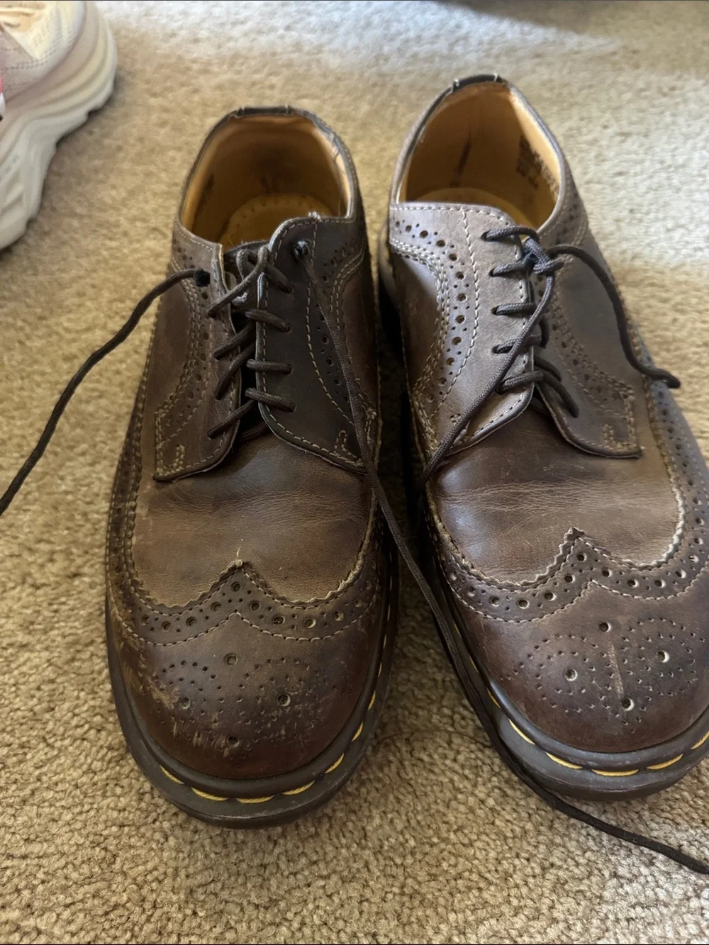 Doc martens dr martens air ware Men's Brown Wingtip Oxford Shoes